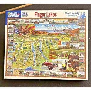 Finger Lakes - 1000pc Jigsaw Puzzle by White Mountain